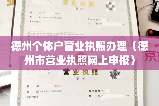 德州个体户营业执照办理（德州市营业执照网上申报）