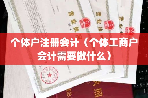 个体户注册会计（个体工商户会计需要做什么）