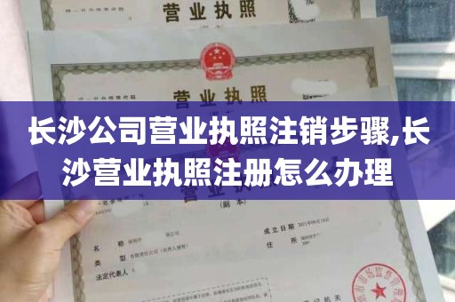 长沙公司营业执照注销步骤,长沙营业执照注册怎么办理