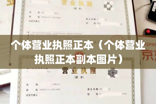 个体营业执照正本（个体营业执照正本副本图片）