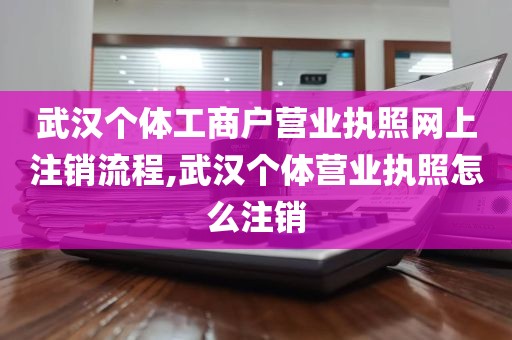 武汉个体工商户营业执照网上注销流程,武汉个体营业执照怎么注销