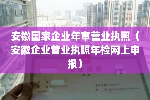 安徽国家企业年审营业执照（安徽企业营业执照年检网上申报）