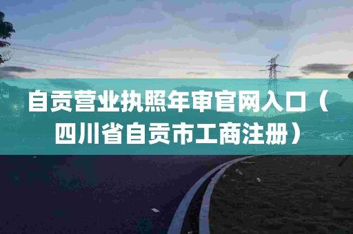 自贡营业执照年审官网入口（四川省自贡市工商注册）