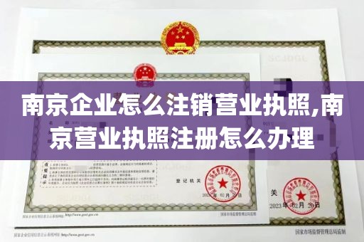 南京企业怎么注销营业执照,南京营业执照注册怎么办理