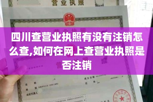 四川查营业执照有没有注销怎么查,如何在网上查营业执照是否注销