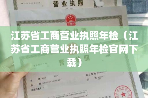 江苏省工商营业执照年检（江苏省工商营业执照年检官网下载）