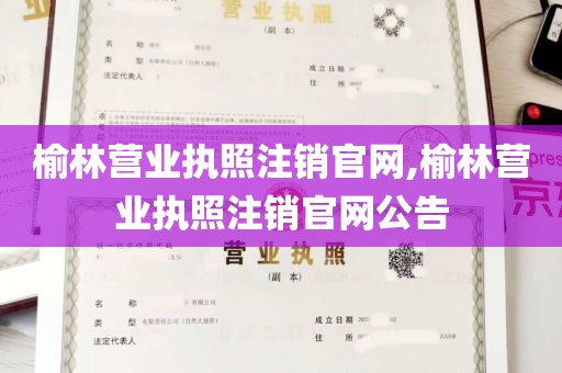 榆林营业执照注销官网,榆林营业执照注销官网公告