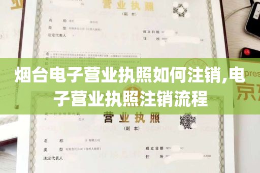 烟台电子营业执照如何注销,电子营业执照注销流程