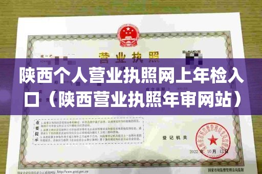 陕西个人营业执照网上年检入口（陕西营业执照年审网站）