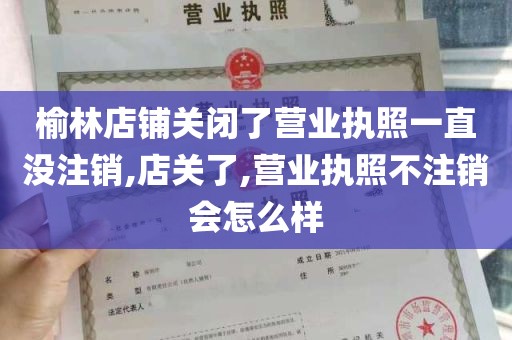 榆林店铺关闭了营业执照一直没注销,店关了,营业执照不注销会怎么样