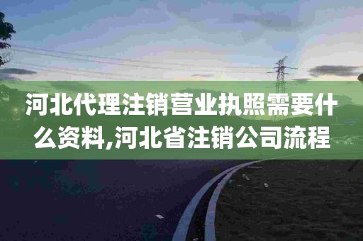 河北代理注销营业执照需要什么资料,河北省注销公司流程