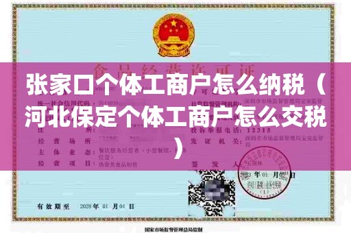 张家口个体工商户怎么纳税（河北保定个体工商户怎么交税）