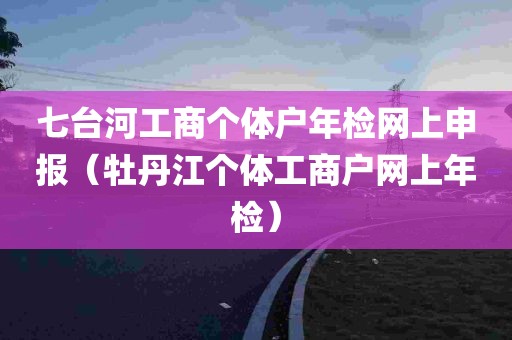 七台河工商个体户年检网上申报（牡丹江个体工商户网上年检）