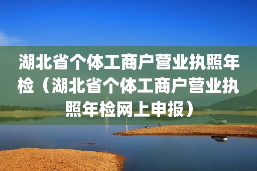 湖北省个体工商户营业执照年检（湖北省个体工商户营业执照年检网上申报）