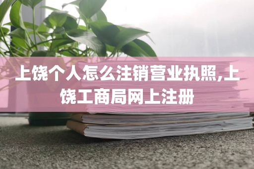 上饶个人怎么注销营业执照,上饶工商局网上注册