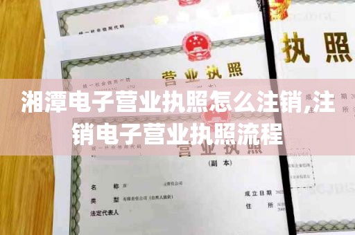 湘潭电子营业执照怎么注销,注销电子营业执照流程