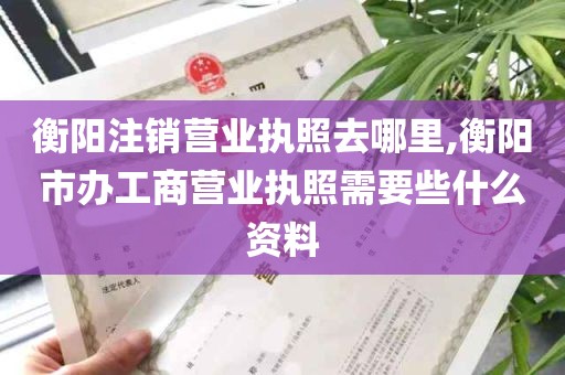 衡阳注销营业执照去哪里,衡阳市办工商营业执照需要些什么资料