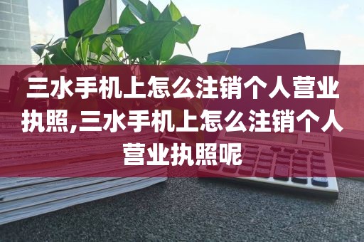 三水手机上怎么注销个人营业执照,三水手机上怎么注销个人营业执照呢