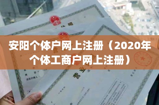 安阳个体户网上注册（2020年个体工商户网上注册）