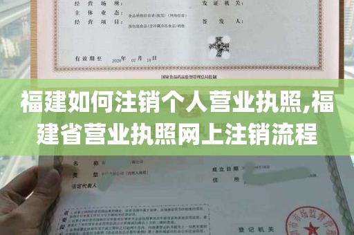 福建如何注销个人营业执照,福建省营业执照网上注销流程