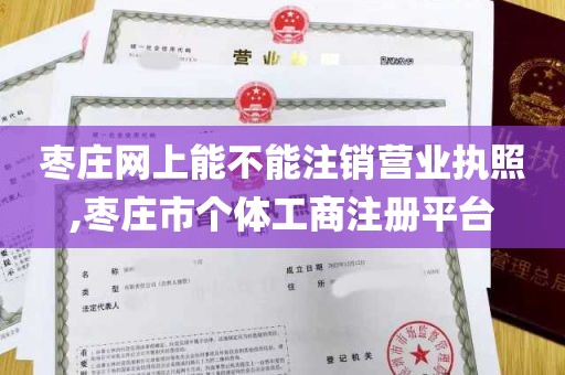枣庄网上能不能注销营业执照,枣庄市个体工商注册平台
