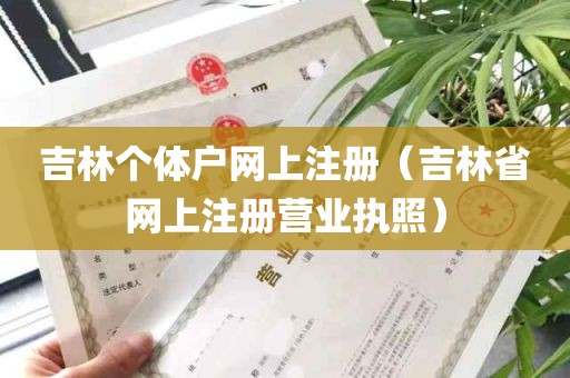 吉林个体户网上注册（吉林省网上注册营业执照）