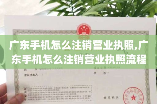 广东手机怎么注销营业执照,广东手机怎么注销营业执照流程