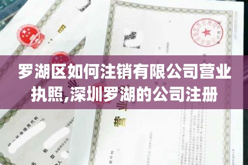 罗湖区如何注销有限公司营业执照,深圳罗湖的公司注册