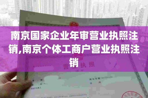 南京国家企业年审营业执照注销,南京个体工商户营业执照注销