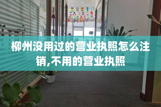 柳州没用过的营业执照怎么注销,不用的营业执照