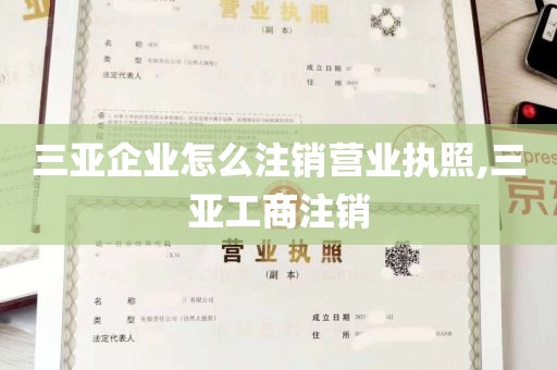 三亚企业怎么注销营业执照,三亚工商注销