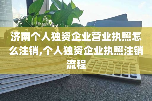 济南个人独资企业营业执照怎么注销,个人独资企业执照注销流程