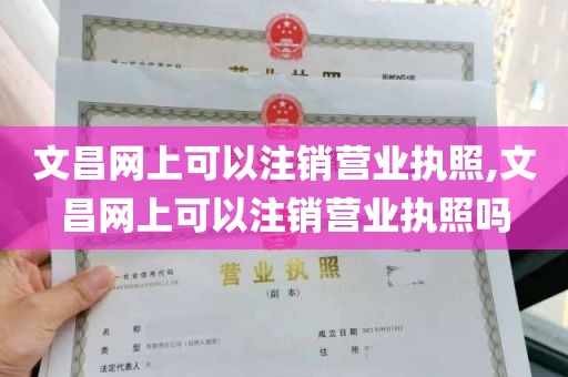 文昌网上可以注销营业执照,文昌网上可以注销营业执照吗