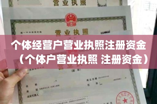 个体经营户营业执照注册资金（个体户营业执照 注册资金）