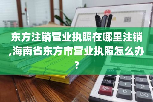 东方注销营业执照在哪里注销,海南省东方市营业执照怎么办?