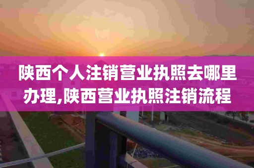 陕西个人注销营业执照去哪里办理,陕西营业执照注销流程