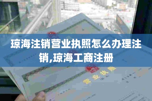 琼海注销营业执照怎么办理注销,琼海工商注册