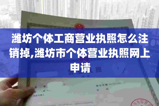 潍坊个体工商营业执照怎么注销掉,潍坊市个体营业执照网上申请