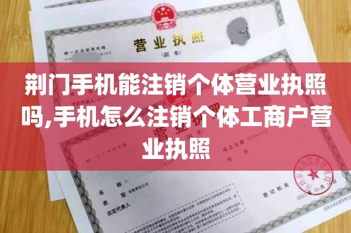 荆门手机能注销个体营业执照吗,手机怎么注销个体工商户营业执照