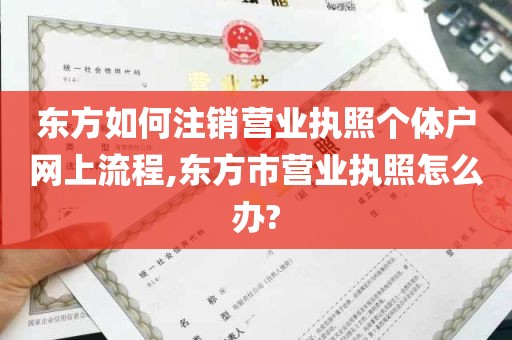 东方如何注销营业执照个体户网上流程,东方市营业执照怎么办?