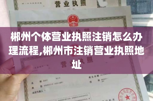 郴州个体营业执照注销怎么办理流程,郴州市注销营业执照地址