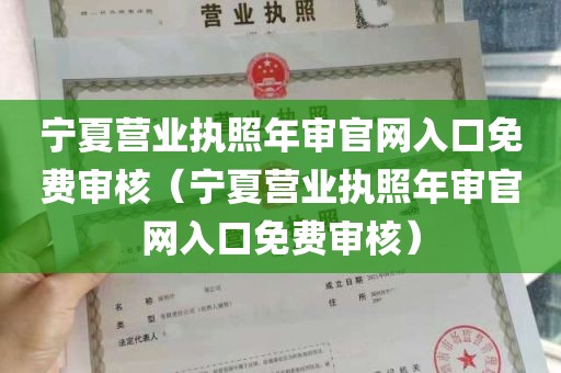 宁夏营业执照年审官网入口免费审核（宁夏营业执照年审官网入口免费审核）