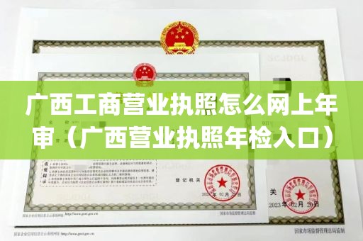 广西工商营业执照怎么网上年审（广西营业执照年检入口）