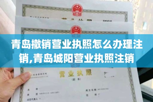 青岛撤销营业执照怎么办理注销,青岛城阳营业执照注销