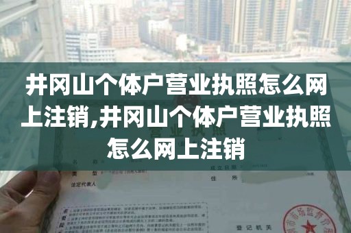 井冈山个体户营业执照怎么网上注销,井冈山个体户营业执照怎么网上注销