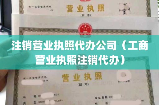 注销营业执照代办公司（工商营业执照注销代办）