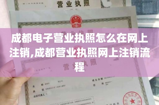 成都电子营业执照怎么在网上注销,成都营业执照网上注销流程