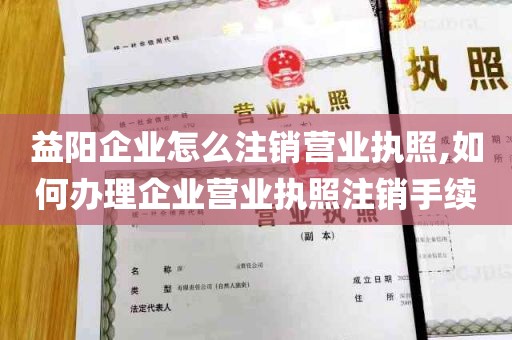 益阳企业怎么注销营业执照,如何办理企业营业执照注销手续