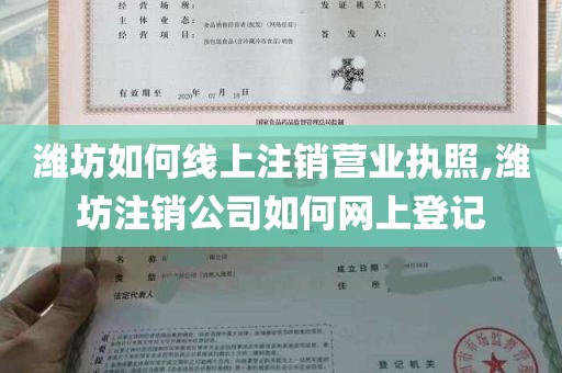 潍坊如何线上注销营业执照,潍坊注销公司如何网上登记