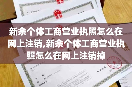 新余个体工商营业执照怎么在网上注销,新余个体工商营业执照怎么在网上注销掉